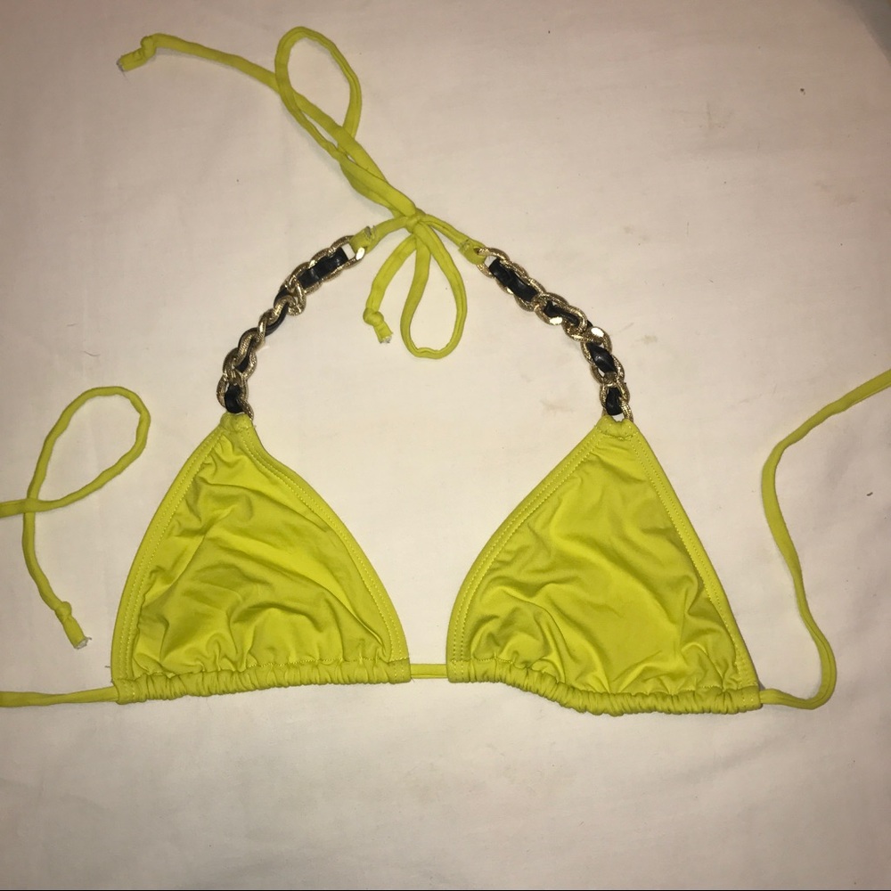 Yellow bikini top
